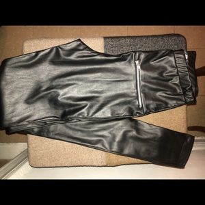 Boohoo Tall Leather Leggings